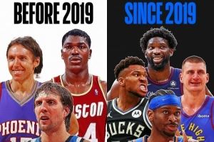 🤔NBA近连续七年的MVP皆为国际球员 而此前合计仅4人次