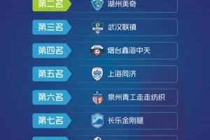 中冠定南赛区最终排名：上海赛更达晋级总决赛，湖州美奇第二
